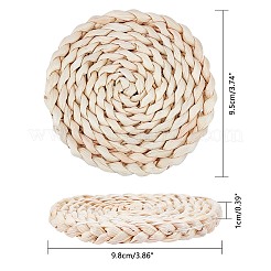 Handmade Corn Straw Woven Placemats&nbsp;AJEW-WH0016-79