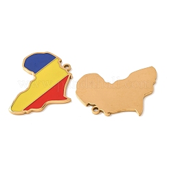 304 Stainless Steel & Enamel Pendants&nbsp;SA-CBA6ECE-01G-G01