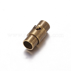 Brass Locking Tube Magnetic Clasps&nbsp;LS-KK-MC077-AB