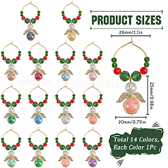 Angel Acrylic Wine Glass Charms&nbsp;AJEW-SC00021