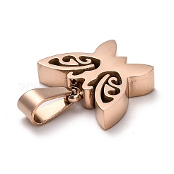 Ion Plating(IP) 304 Stainless Steel Pendants&nbsp;STAS-F253-08RG