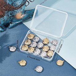 20Pcs 2 Colors 304 Stainless Steel Charms&nbsp;STAS-SC0004-22