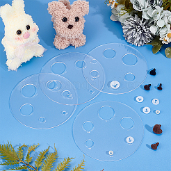 Acrylic Measuring Tool for Doll Craft Eyes&nbsp;TOOL-WH0155-110B-03