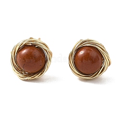 Natural Mixed Gemstone Stud Earrings&nbsp;EJEW-JE06696