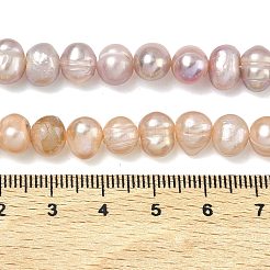 Natural Cultured Freshwater Pearl Beads Strands&nbsp;PEAR-L034-10C