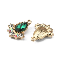 Glass Rhinestone Pendants&nbsp;FIND-TAC0017-07LG-10