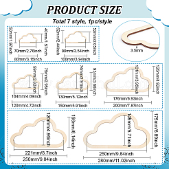 Wood Macrame Frames&nbsp;WOOD-WH0022-57A