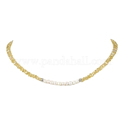 Natural Cultured Freshwater Pearl & Glass Beaded Necklaces for Women&nbsp;NJEW-JN06080