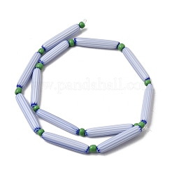 Handmade Lampwork Chevron Beads&nbsp;LAMP-Z019-01-12