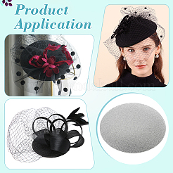 EVA Cloth Round Fascinator Hat Base for Millinery Magic&nbsp;FIND-WH0152-947C