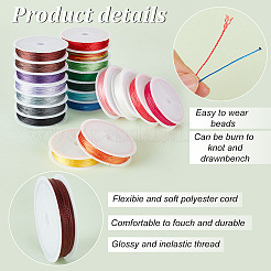 20 Rolls 20 Colors Polyester Round Thread&nbsp;OCOR-PH0002-64A