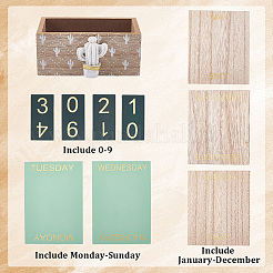 Wood Calendar&nbsp;AJEW-WH20096-56A-01