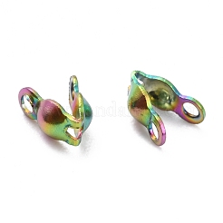 304 Stainless Steel Bead Tips Knot Covers&nbsp;STAS-L182-12C