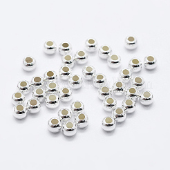 Anti-Tarnish Rhodium Plated 925 Sterling Silver Beads&nbsp;STER-K167-026C-P