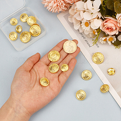 20Pcs 4 Styles Alloy Buttons&nbsp;BUTT-DR0001-04G