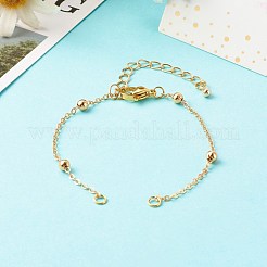Handmade Brass Satellite Chain Bracelets Making Accessories&nbsp;AJEW-JB01025