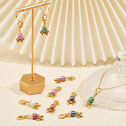 24Pcs 12 Colors Acrylic Imitation Pearl Pendant Decorations&nbsp;HJEW-CA0001-49