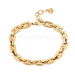 304 Stainless Steel Link Chain Bracelets for Women&nbsp;BJEW-G784-01G-02