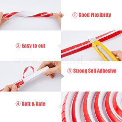 5M Silicone Collapsible Shower Threshold Water Dam&nbsp;AJEW-WH0709-118