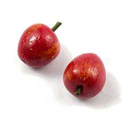 Resin Miniature Mini Dollhouse Apple Simulation Fruit&nbsp;DJEW-WH0043-16