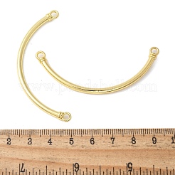Alloy Curved Tube Connector Charms&nbsp;PALLOY-S044-08G