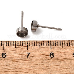 201 Stainless Steel Stud Earring Findings&nbsp;STAS-D379-10A-P