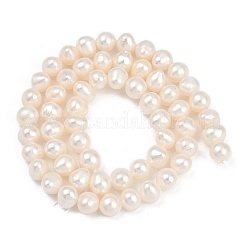 Natural Cultured Freshwater Pearl Beads Strands&nbsp;PEAR-I007-07Y-01A