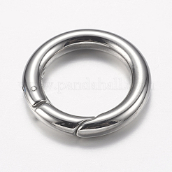 Tarnish Resistant 304 Stainless Steel Spring Gate Rings&nbsp;STAS-O114-038P