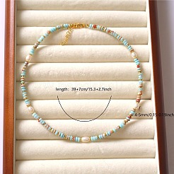 Natural Freshwater Pearl Potato Necklaces&nbsp;FS-WG9BE95-01
