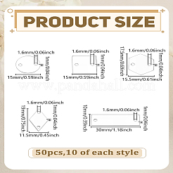 50Pcs 5 Styles Sew On Mirror Rhinestones&nbsp;DIY-LP0004-34