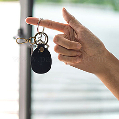 4Pcs 4 Colors PU Imitation Leather Keychains&nbsp;KEYC-CL0001-06