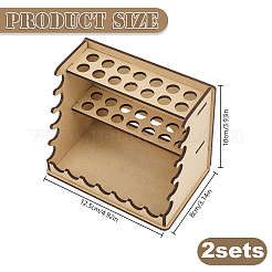 3-Tier Wood Paintbrush Storage Rack&nbsp;ODIS-WH0078-82