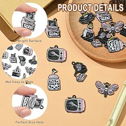16Pcs 8 Styles Zinc Alloy Enamel Pendants&nbsp;ENAM-CJ0006-68