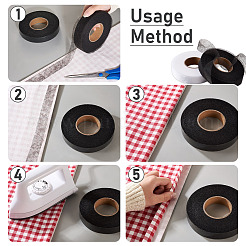 6Rolls 6 Style Non-woven Fabrics Polyamide Double-sided Hot Melt Adhesive Film&nbsp;DIY-CD0001-43