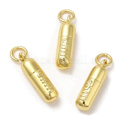 Rack Plating Brass Pendants&nbsp;KK-C030-12G