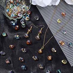 72Pcs 6 Styles Electroplated Glass Beads&nbsp;EGLA-SP0001-42