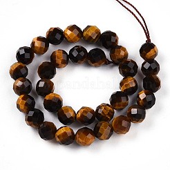 Natural Tiger Eye Beads Strands&nbsp;G-S345-6mm-22