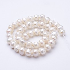 Natural Cultured Freshwater Pearl Beads Strands&nbsp;PEAR-F004-55
