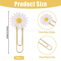 40Pcs Iron Paper Clips&nbsp;AJEW-CA00028