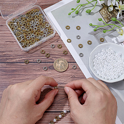 200Pcs 2 Styles Alloy Spacer Beads&nbsp;FIND-AR0005-45
