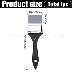 1Pc Silicone Brushes with Wooden Handle&nbsp;AJEW-GF0012-92B