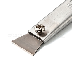 201 Stainless Steel Leather Shoes Push Knife&nbsp;TOOL-U002-03P