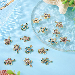 16Pcs Alloy Rhinestone Connector Charms&nbsp;ALRI-TA0001-38