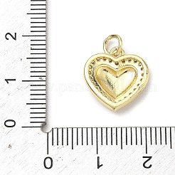 Brass Micro Pave Clear Cubic Zirconia Pendants&nbsp;KK-H255-08G-03