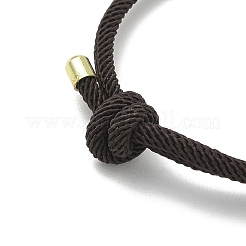 Adjustable Nylon Round Milan Cord Slider Bracelet Making&nbsp;FB-H001-01G-09