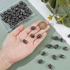 50Pcs Alloy European Beads&nbsp;FIND-BC0019-52B
