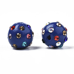 Polymer Clay Rhinestone Beads&nbsp;RB-T017-31A-A