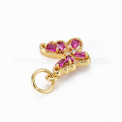 Brass Cubic Zirconia Charms&nbsp;KK-N227-80-NF
