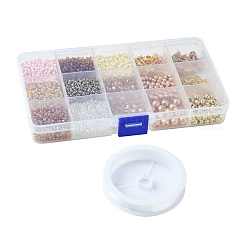 DIY Alloy Charm & Glass Beads Bracelet Making Kits&nbsp;DIY-FS0007-77