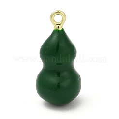 Gourd Brass Enamel Pendants&nbsp;KK-G526-20G